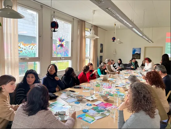 Second-day World Café teamwork